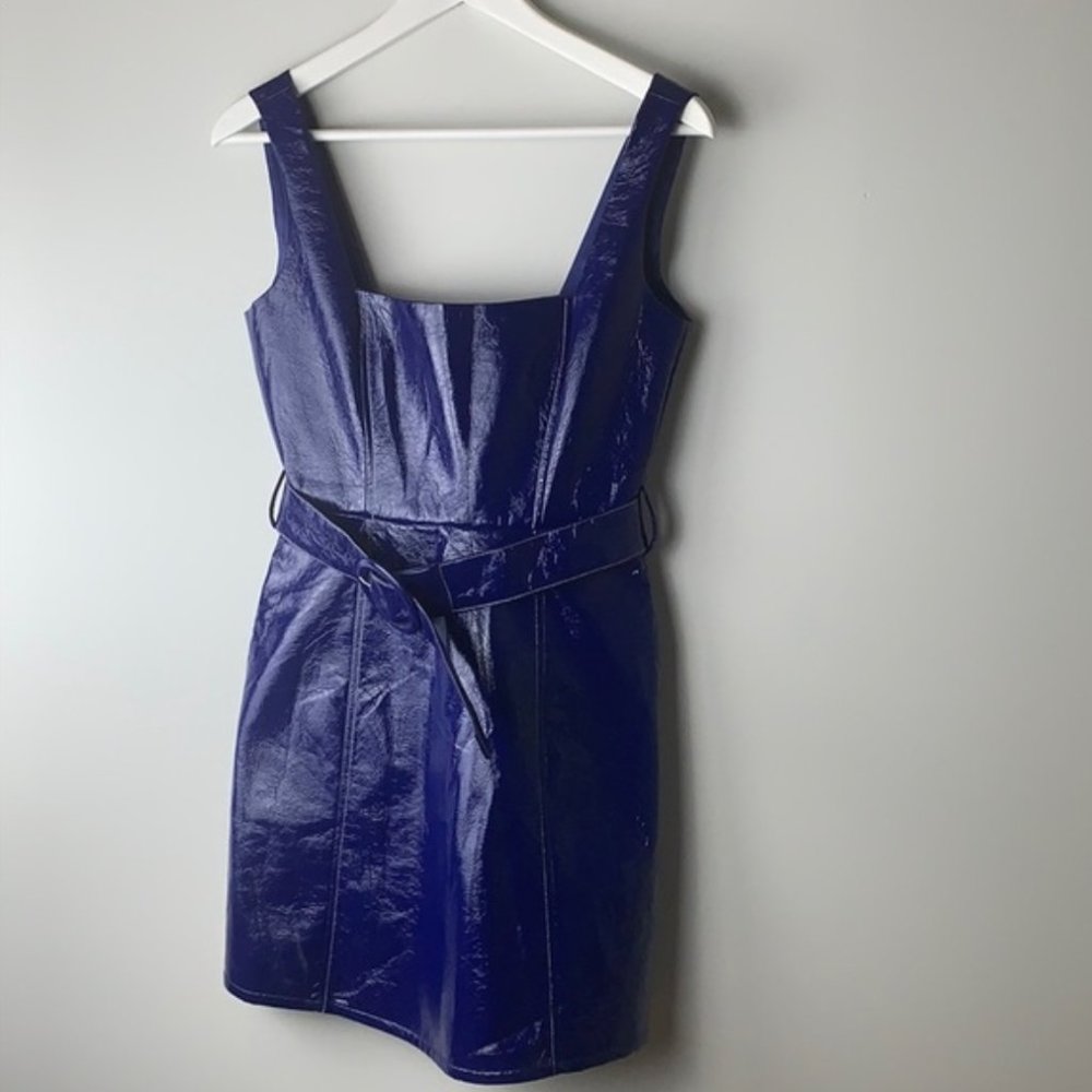 Anthropologie Capulet Coretta Dress Vegan Leather